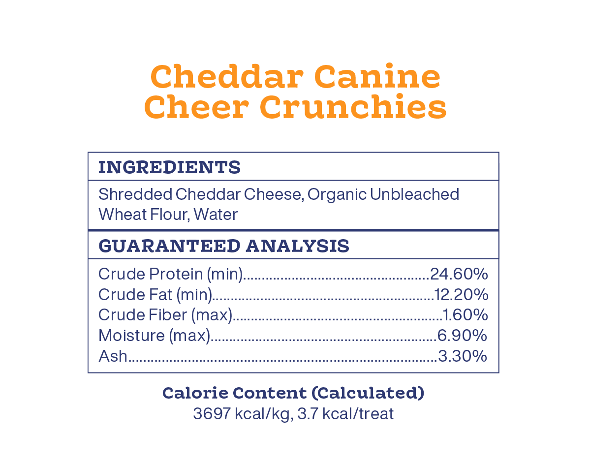 Cheddar Canine Crunchies Dog Treats