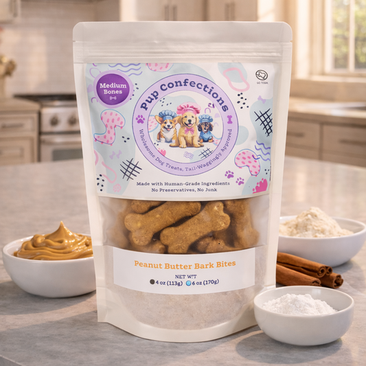 (Medium) Peanut Butter Bark Bite Dog Treats