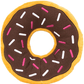 ZIPPYPAWS Donutz Chocolate 7"