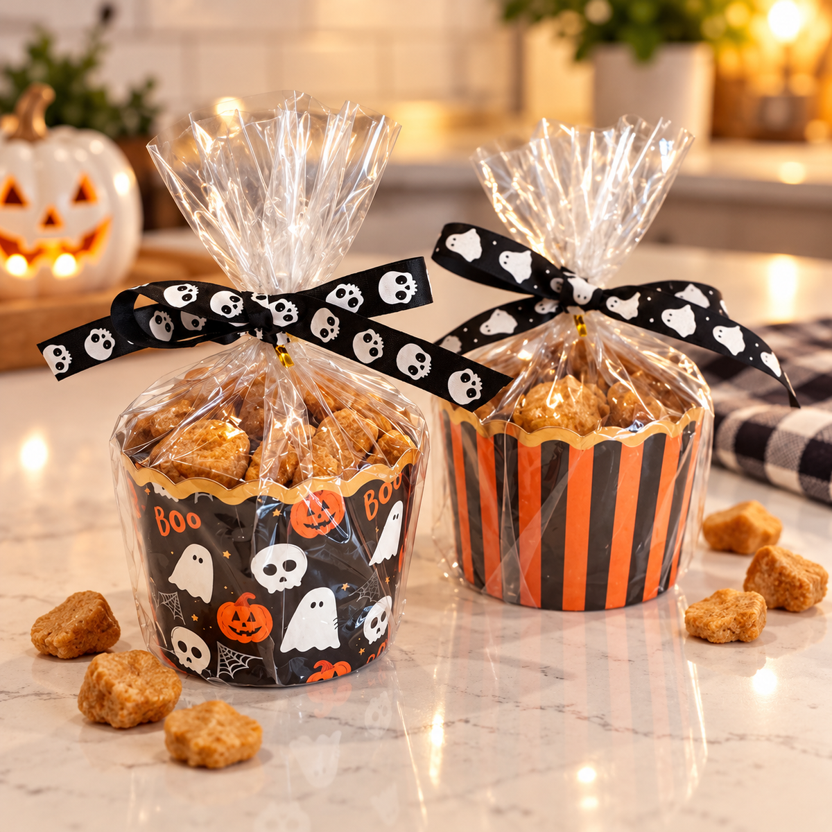 Spooky Cheddar Cups
