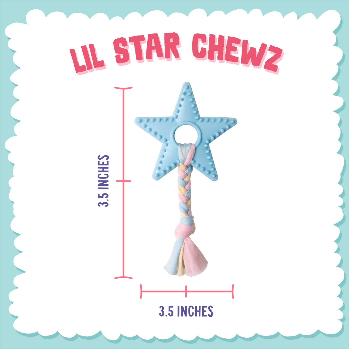 Lil Star Chew Blue Dog Toy