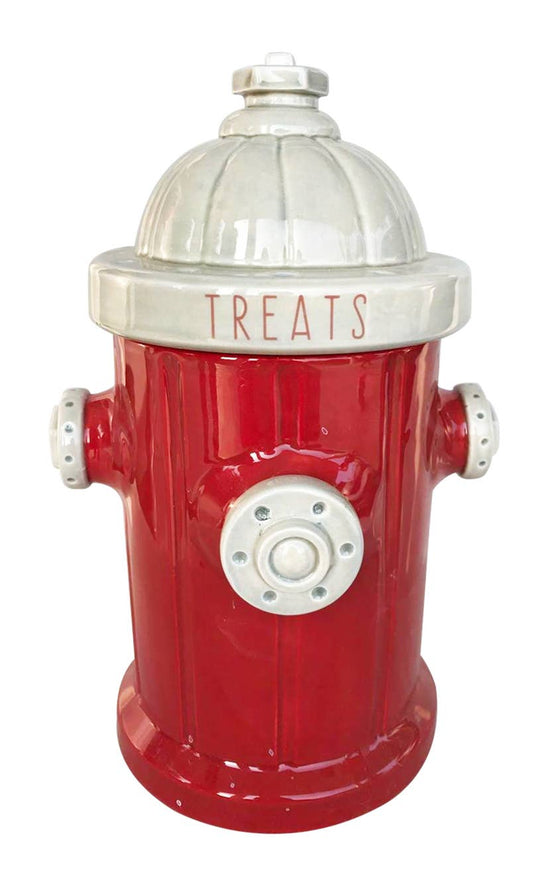 Fire Hydrant Treat Jar - Red