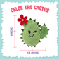 Chloe the Cactus Plush Dog Toy 6"