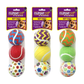 Multipet Tennis Ball 3pk Designs