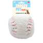 Baseball Plush Dog Toy 4"