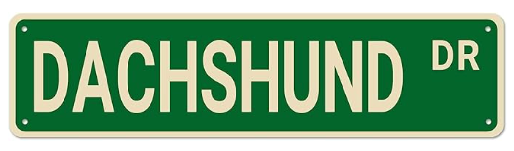 Dachshund Dr Sign