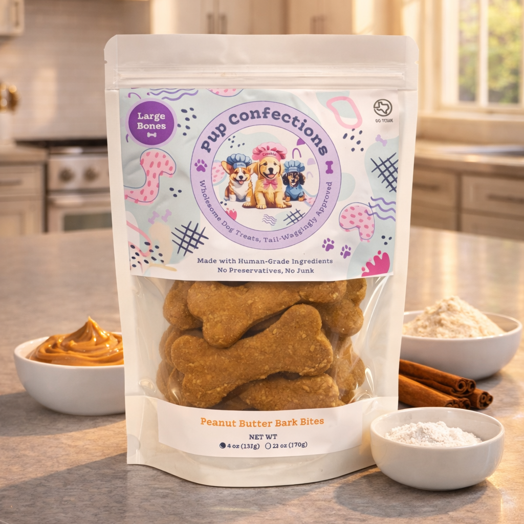(Large) Peanut Butter Bark Bite Dog Treats