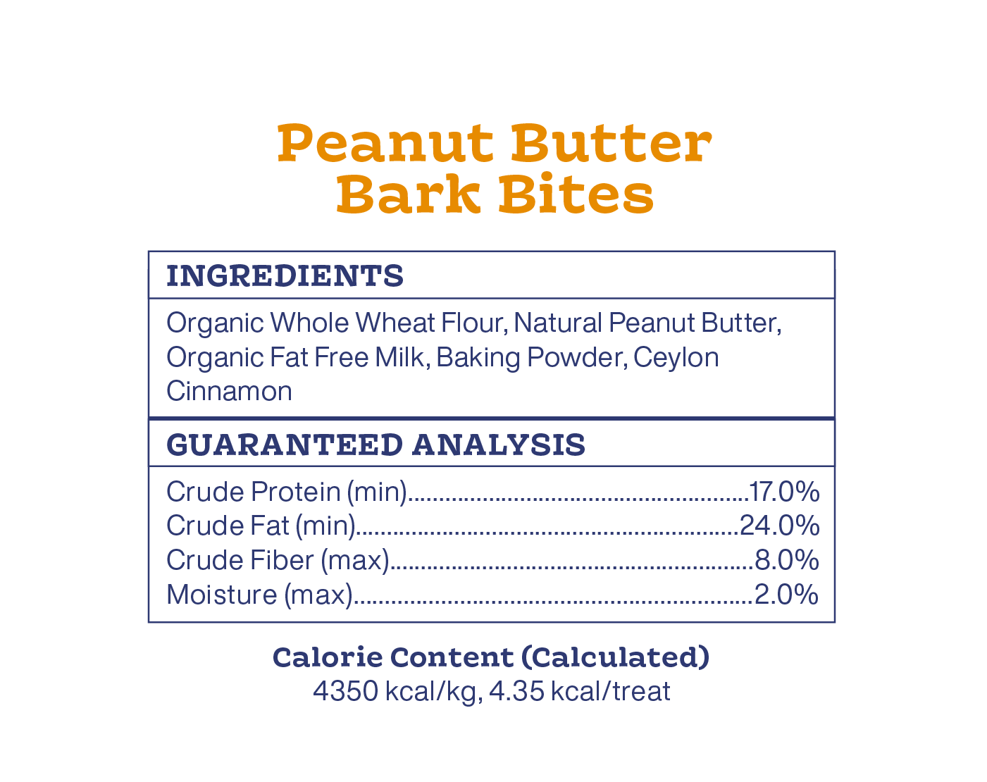 (Large) Peanut Butter Bark Bite Dog Treats