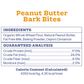 Peanut Butter Bark Bite Dog Treats (Small)