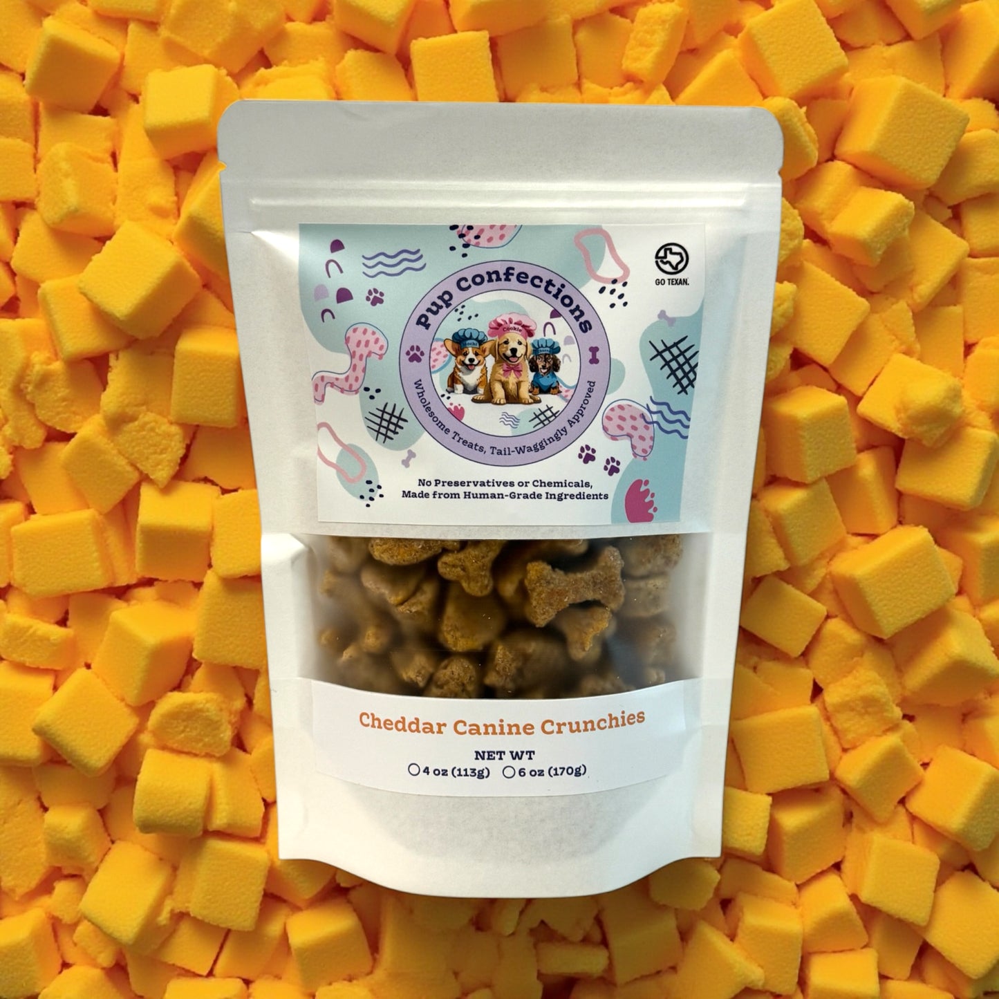 Cheddar Canine Crunchies Dog Treats