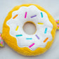 ThoozyPet Birthday Donut Plush Dog Toy with Rope 12"