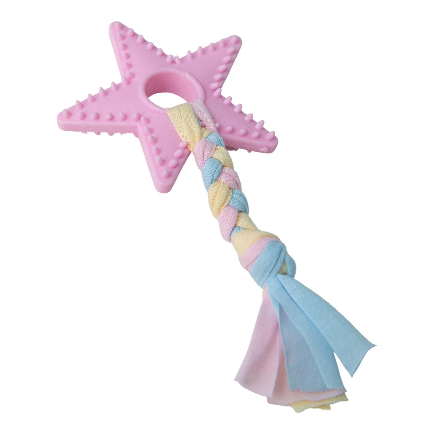 SnugArooz Lil Star Chew Dog Toy Pink 7"