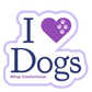 "I Love Dogs" Sticker